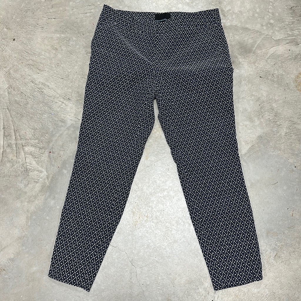 Cynthia Rowley Brand Black With White Dot Pants  Size 4  B82